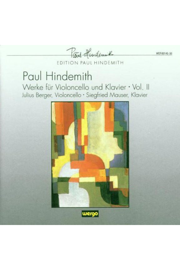 Paul Hindemith - Werke Fur Cello Und Klavier II - Music & Performance - CD
