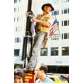thumbnail image 1 of Paul Hogan in Crocodile Dundee climbs New York lamp post 24x36 Poster, 1 of 1