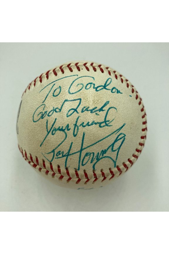 Paul Hornung Signed Vintage Baseball Heisman Trophy Winner JSA COA