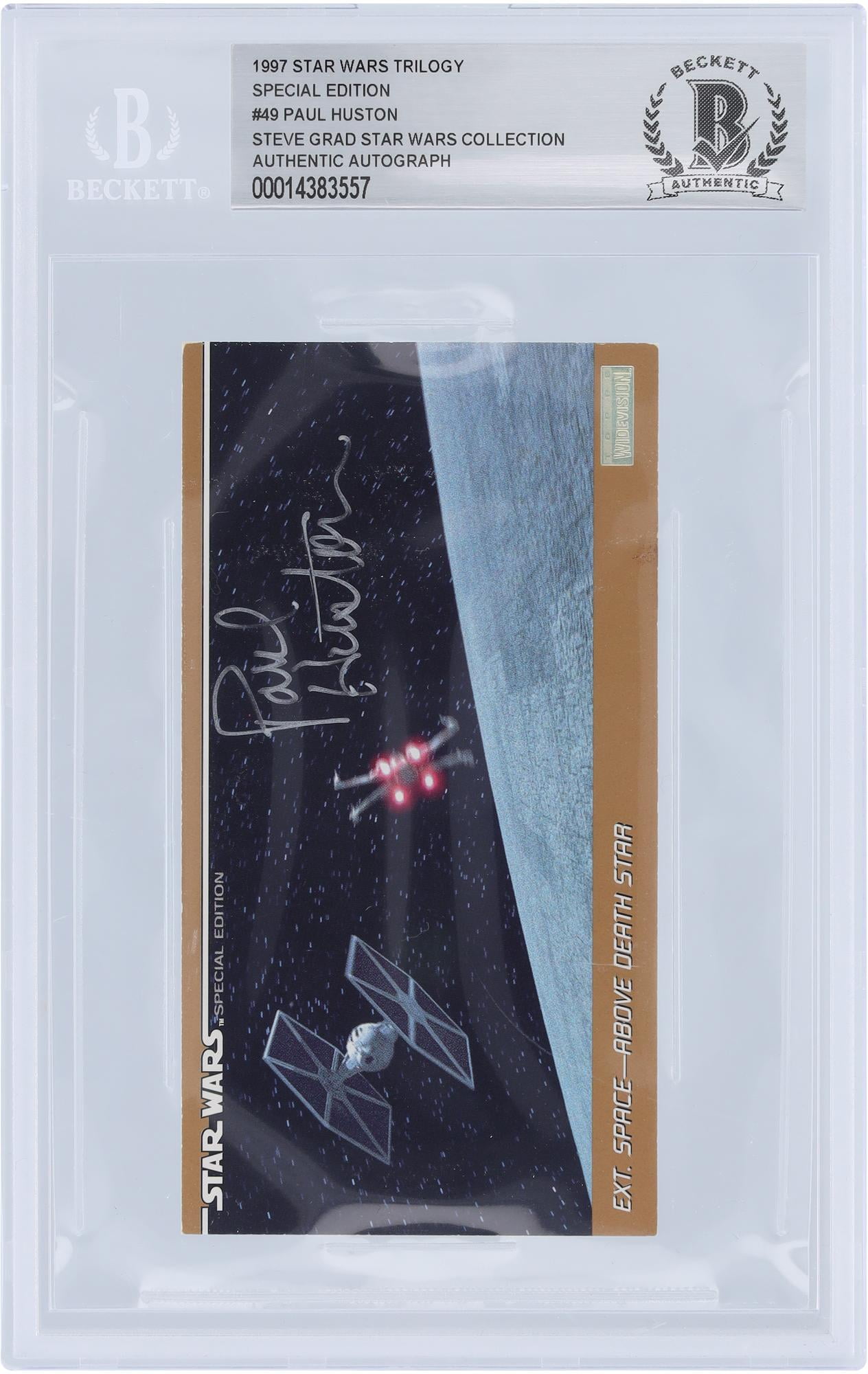 Topps Star Wars Paul on sale Huston Autographed card