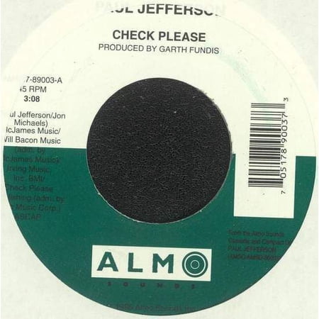 Paul Jefferson - Check Please - 7"