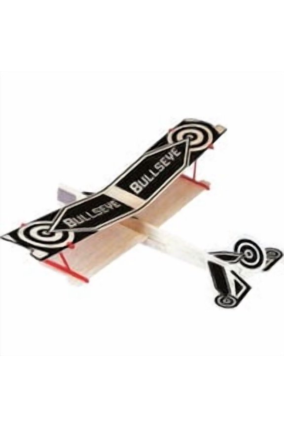 Paul K Guillow Bullseye Biplane Glider Plane - Pack of 24