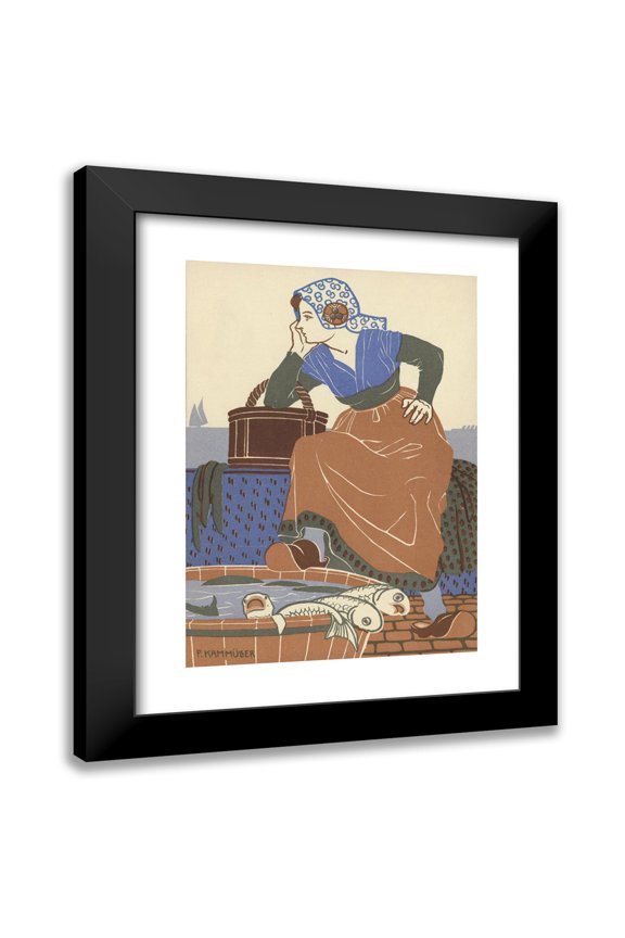 Paul Kammüller 14x18 Black Modern Framed Museum Art Print Titled - E. Christen, Basel (1906)