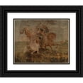 thumbnail image 1 of Paul Kane 14x12 Black Ornate Wood Framed Double Matted Museum Art Print Titled: The Death of Omoxesisixany or Big Snake (1860), 1 of 5