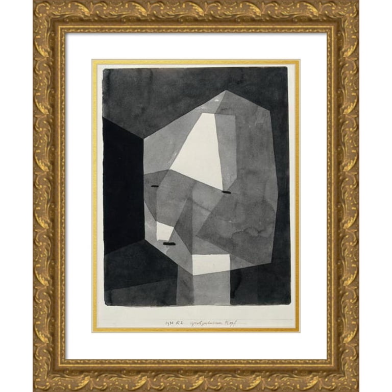 「Paul Klee」 Paul Klee 11x14 Gold Ornate Wood Frame and Double Matted Museum