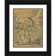 thumbnail image 1 of Paul Klee 12x14 Black Ornate Wood Framed Double Matted Museum Art Print Titled: Public Duel (1932), 1 of 5