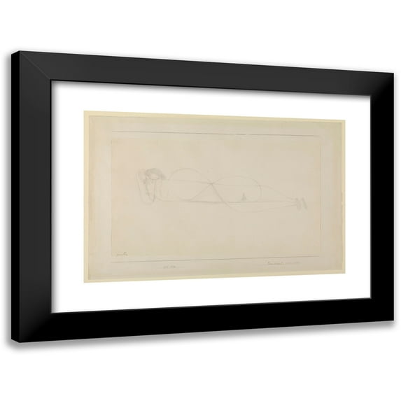 Paul Klee 14x11 Black Modern Framed Museum Art Print Titled - In Readiness (1931)