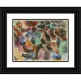thumbnail image 1 of Paul Klee 14x11 Black Ornate Wood Framed Double Matted Museum Art Print Titled: Libido of the Forest (1917), 1 of 5