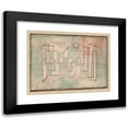 thumbnail image 1 of Paul Klee 14x12 Black Modern Framed Museum Art Print Titled - Grundfeste (Foundation) (1922), 1 of 5