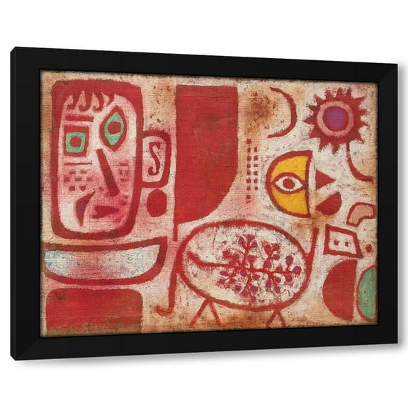 Paul Klee 14x12 Black Modern Wood Framed Wall Art Titled - Rausch