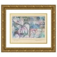 thumbnail image 1 of Paul Klee 14x12 Gold Ornate Wood Frame and Double Matted Museum Art Print Titled - Plants Image 8.B, 1925 (1925), 1 of 4