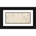 thumbnail image 1 of Paul Klee 14x8 Black Ornate Wood Framed Double Matted Museum Art Print Titled: Offer (1912), 1 of 5