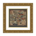 thumbnail image 1 of Paul Klee 15x15 Gold Ornate Wood Frame and Double Matted Museum Art Print Titled - (From the Song of Songs) Version II. (1921), 1 of 4