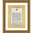 thumbnail image 1 of Paul Klee 15x18 Gold Ornate Wood Frame and Double Matted Museum Art Print Titled - A Page from the Book of Towns (1928), 1 of 4