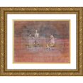 thumbnail image 1 of Paul Klee 18x14 Gold Ornate Wood Frame and Double Matted Museum Art Print Titled - Episode Before an Arab Town (1923), 1 of 4