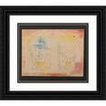 thumbnail image 1 of Paul Klee 23x20 Black Ornate Framed Double Matted Museum Art Print Titled: Acrobats (1915), 1 of 5