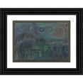 thumbnail image 1 of Paul Klee 24x18 Black Ornate Framed Double Matted Museum Art Print Titled: Signs in the Sky (1924), 1 of 5