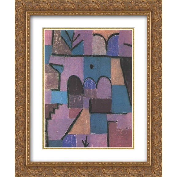 Paul Klee 2x Matted 20x24 Gold Ornate Framed Art Print 'Oriental Garden'