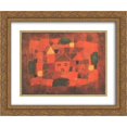 thumbnail image 1 of Paul Klee 2x Matted 24x20 Gold Ornate Framed Art Print 'Landscape with Sunset', 1 of 2