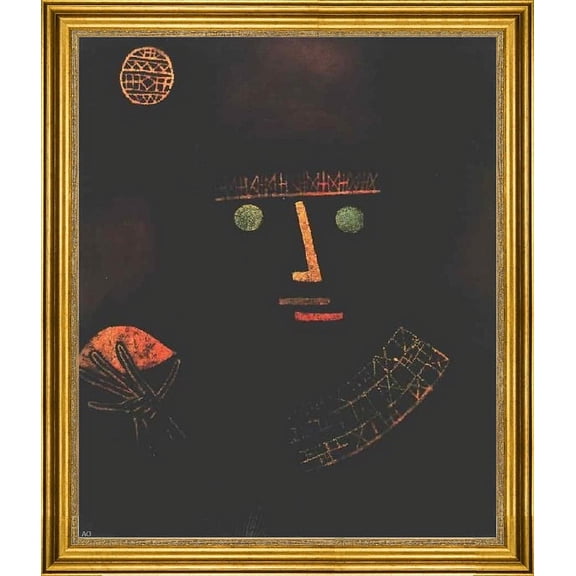 Paul Klee Black Knight - 16" x 20" Framed Premium Canvas Print