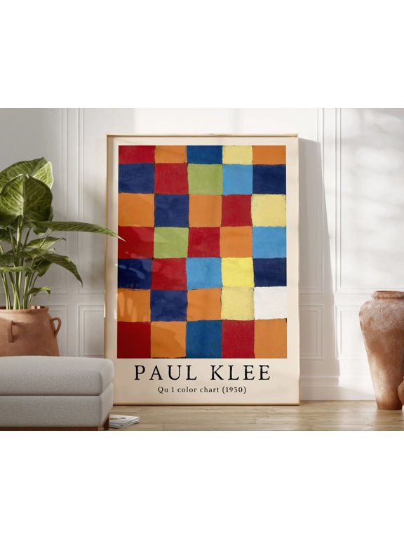 Paul Klee Color Chart Vintage Exhibition