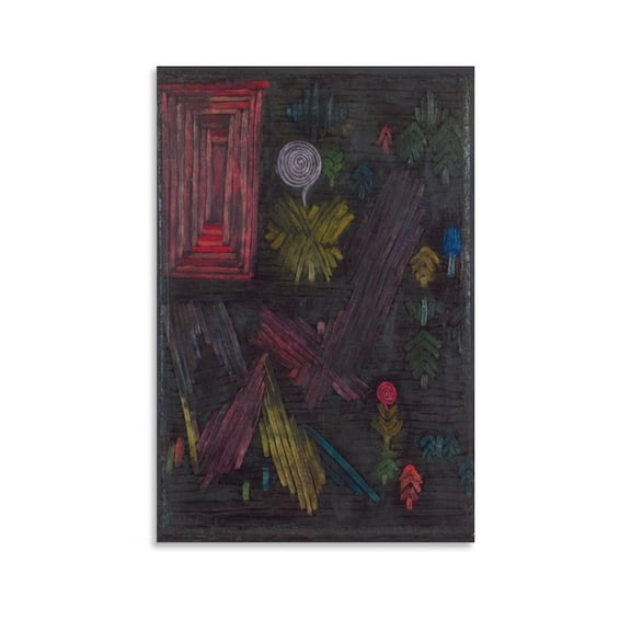 Paul Klee-Gate in The Garden Print Photo Art Painting Canvas Poster Home Decorative Bedroom Modern Decor Posters Gifts 16x24inch(40x60cm)
