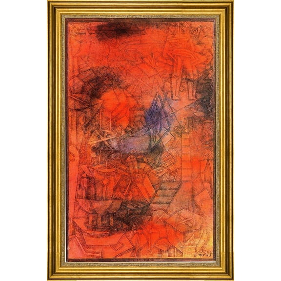 Paul Klee Groynes - 16" x 24" Framed Premium Canvas Print