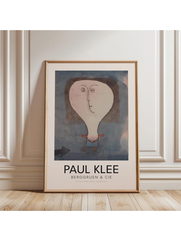Paul Klee Inspired Abstract Portrait Print
