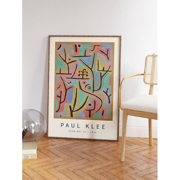 Paul Klee Park Bei Lu Abstract Pattern Graphical Exhibition Wall Art Print, Unframed Paper Poster 8x10in