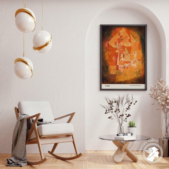 Paul Klee Poster, The Man Under The Pear Tree Art Print, Abstract Modern UNFRAMED Poster, Wall Art for Decor, Present, 8x12