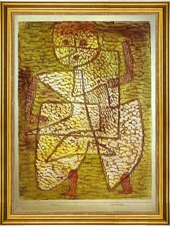 Paul Klee The Future Man - 16" x 24" Framed Premium Canvas Print