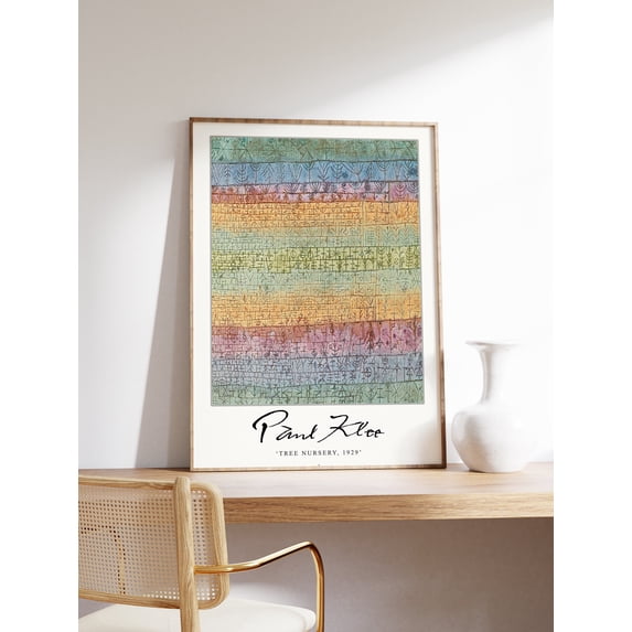 Paul Klee 'Tree Nursery' Exhibition Poster, Surrealist Art Print ...