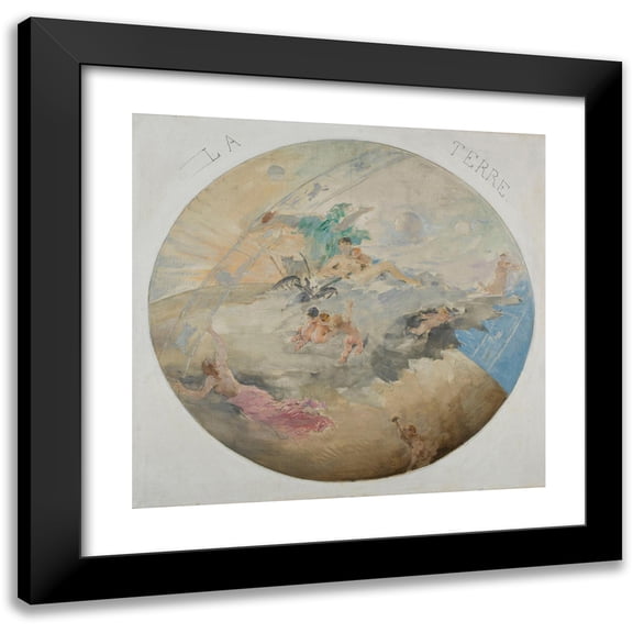 Paul Louis Delance 13x12 Black Modern Framed Museum Art Print Titled - La Terre (1891 - 1892)