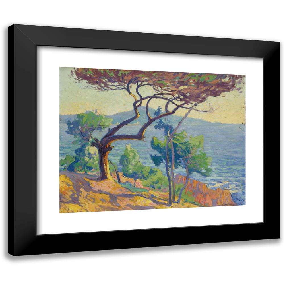 Paul Madeline 24x20 Black Modern Framed Museum Art Print Titled - Les Roches Rouges (1912)