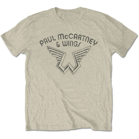 Paul McCartney Unisex T-Shirt Wings Logo (Medium)