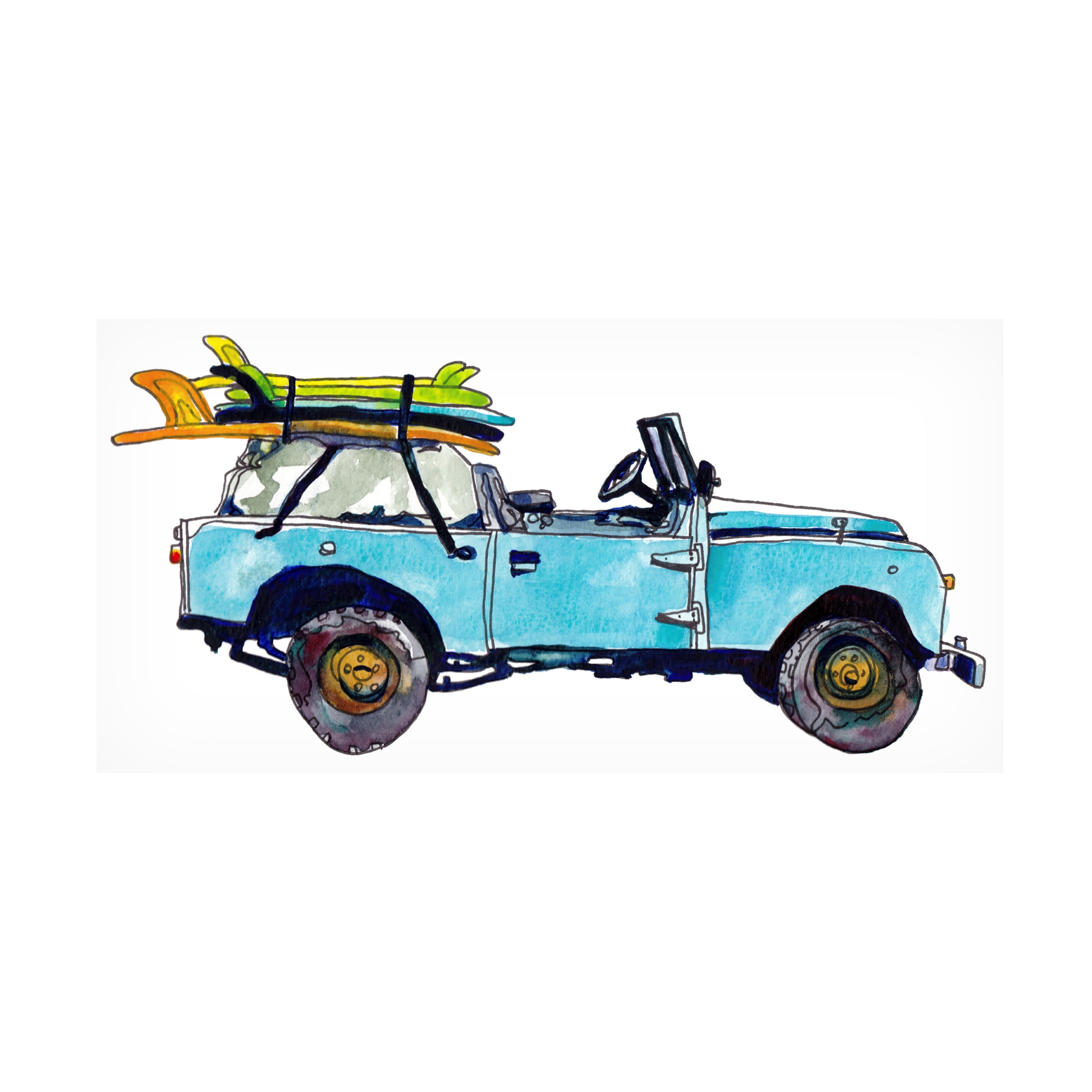 Paul McCreery 'Surf Car III' Canvas Art