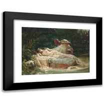 Paul Merwart 14x11 Black Modern Framed Museum Art Print Titled - Daydreaming