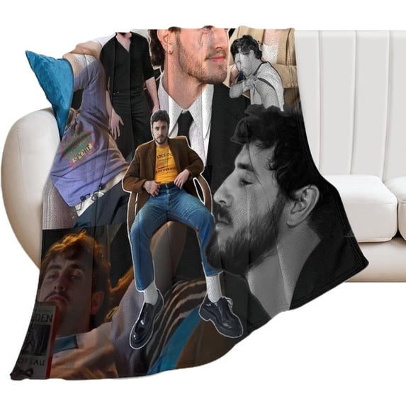 Paul Mescal Blanket Cool #1 Ultra Soft Flannel Fleece Blanket Stylish Bedroom Living Room Sofa Warm Blanket All Season Use 30"*40"(76 * 100cm)