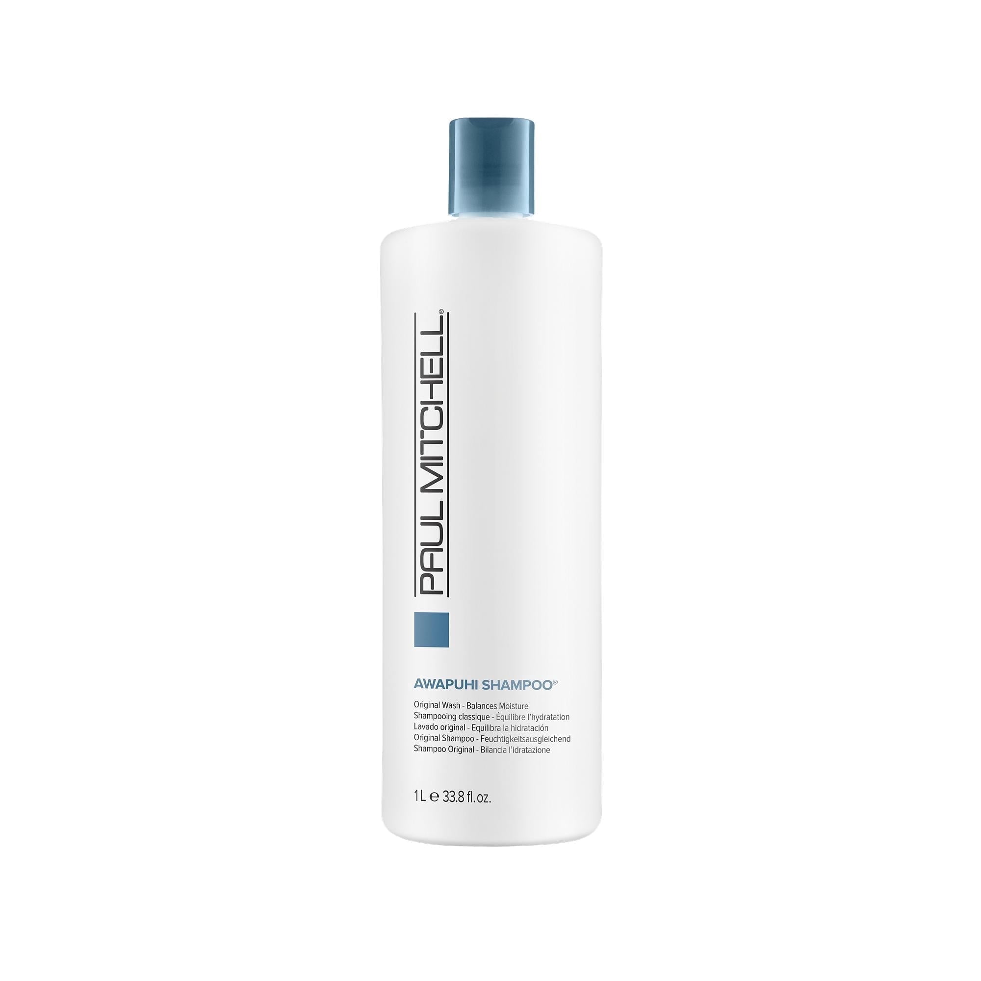 Paul Mitchell Awapuhi Shampoo, Balances Moisture + Adds Shine, For All Hair Types, Especially Fine + Static-Prone Hair, 33.8 oz.
