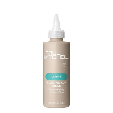 Paul Mitchell Foaming Apple Cider Vinegar Rinse, Removes Buildup + Restores Shine, For All Hair Types, 5.1 fl oz.