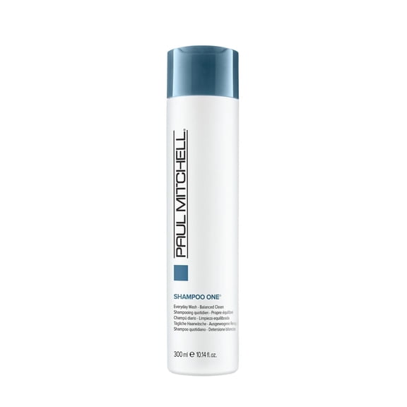Paul Mitchell Shampoo One, Everyday Wash, Balanced Clean, Gentle Cleanser, Healthy Looking Shiny Manageable Hair, For Fine To Medium And Color Treated Hair, 10.14 fl oz
