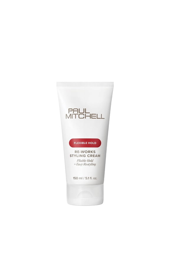 Re-Works Styling Cream, Pliable, Flexible Hold + Easy Restyling, For All Hair Types, 5.1 fl. oz