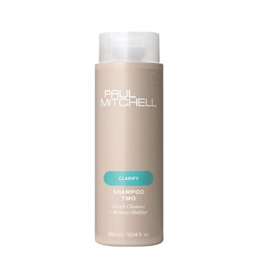 Paul Mitchell Shampoo Two, Clarifying Shampoo, Deep Cleanses + Removes Buildup, For All Hair Types, Especially Oily Hair, 10.14 fl oz.