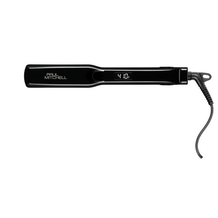 Paul Mitchell Smooth+ Ceramic Flat Iron, Adjustable Heat Settings, For Smoothing + Straightening, 1.25" - Black