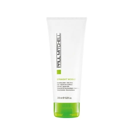 Paul Mitchell Straight Works Hair Gel, Smoothing Styler, Add Shine, For Frizzy Hair, 6.8 fl oz.