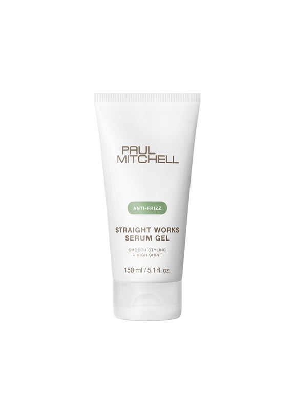 Straight Works Hair Gel, Smoothing Styler, Add Shine, For Frizzy Hair, 5.1 oz.