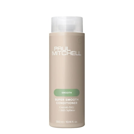 Paul Mitchell Super Smooth Conditioner, Controls Frizz, Adds Softness, For Frizzy Hair, 10.14 fl oz.
