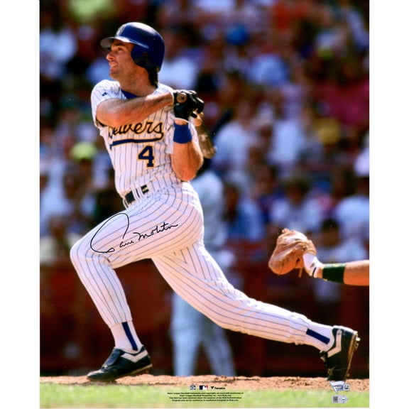 Paul Molitor Milwaukee Brewers Autographed 16" x 20" Hitting Photograph - Fanatics Authentic Certified