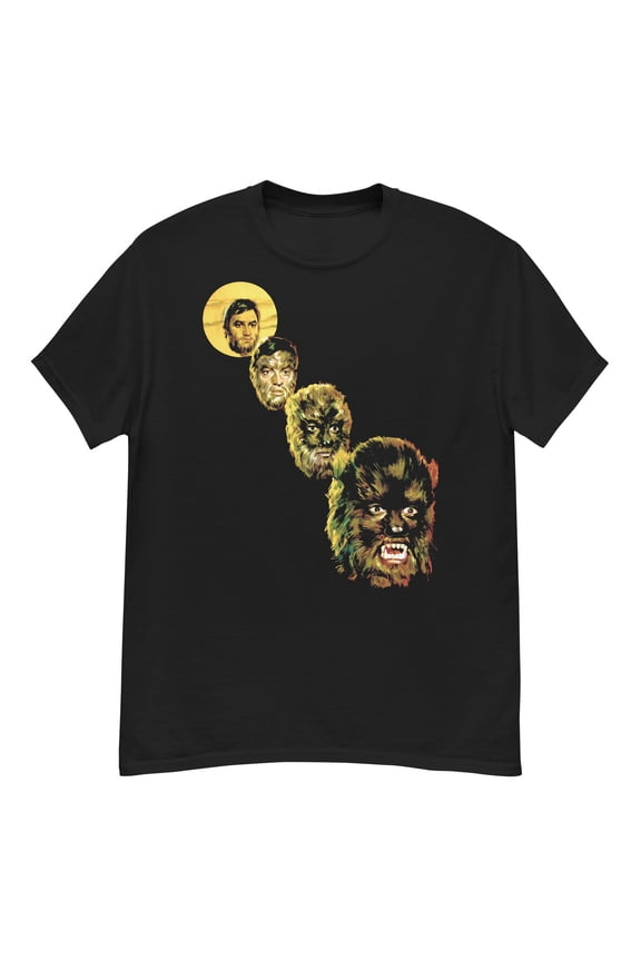 Paul Naschy werewolf transformation fan art t-shirt