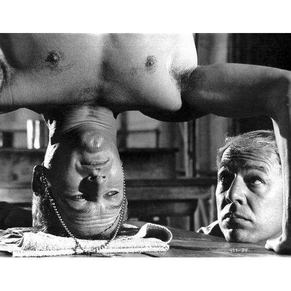 Paul Newman Balancing Black and White Photo Print (8 x 10)